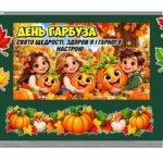 Фото розробки: 🎃🍂 ДЕНЬ ГАРБУЗА — ЯСКРАВЕ ОСІННЄ СВЯТО! 🍂🎃 Презентація+конспект+оформлення+ростові фігури+фоторамка+розмальовки