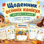 Щоденник осінніх канікул для учнів 1–4 класів – роздрукуй і перетвори канікули на пригоду!
