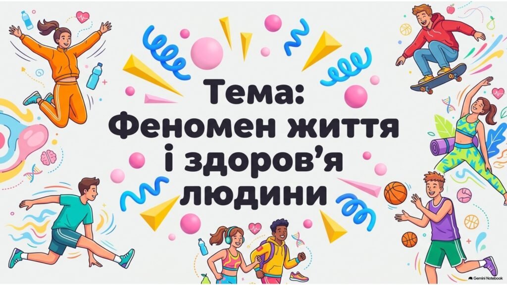 Головне зображення розробки: Конспект + презентація ЗБД 9 клас НУШ Воронцова тема уроку: “Феномен життя і здоров’я людини”