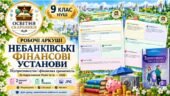 Робочі аркуші «Небанківські фінансові установи». Підприємництво і фінансова грамотність. 9 клас НУШ. За підручником Ролік та ін. (2026). 2 аркуші, 8 з