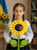 «Соняшник пам’яті» — об’ємна аплікація до Дня пам’яті захисників України 29.08