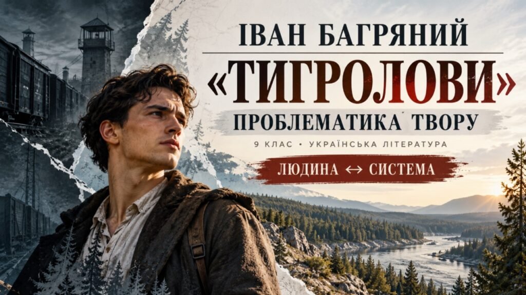 Головне зображення розробки: ПРЕЗЕНТАЦІЯ “Іван Багряний «Тигролови». Проблематика твору» 9 клас (Яценко) 54 слайди + пакет матеріалів