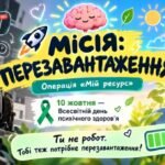 Всесвітній день психічного здоров’я «Місія: Перезавантаження» Презентація + Конспект+Робочий аркуш